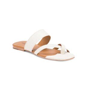 LUCCHESE Butter Made In Mexico Leather Flat Sandals